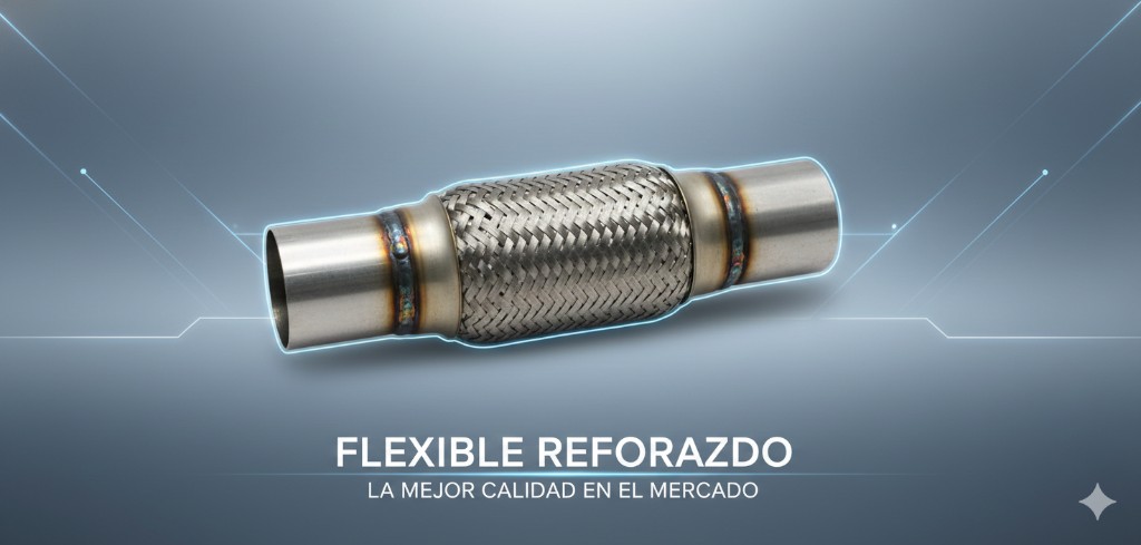 Tubo flexible de escape 2" x 8"