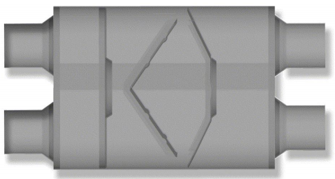 LT5400 2.5"-2.5" Center-Dual 4"x9" Oval-13"-19" 4"x9" oval