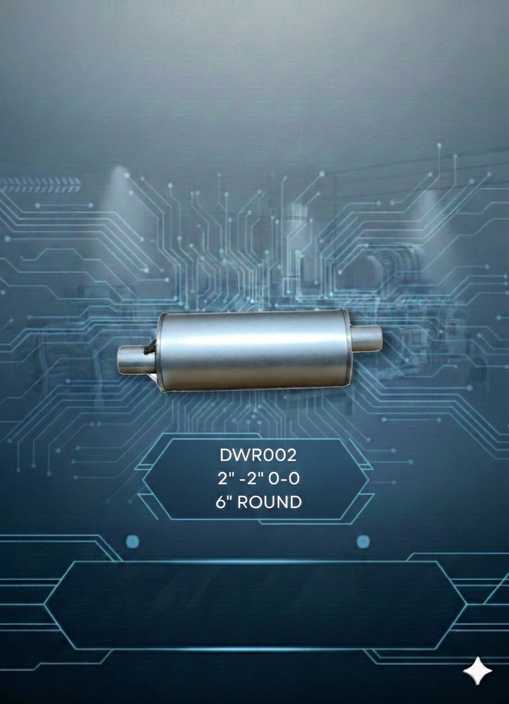 DWR002 2"-2" Offset-Offset 6" Round-15"-21" 6" round